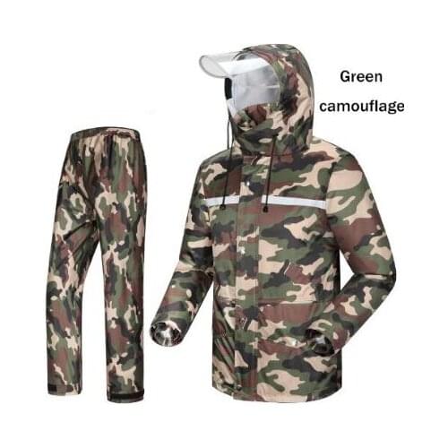 2018 Raincoat rain pants suit split adult men and women style Outdoor motorcycle electric CAr Riding Raincoat waterproof