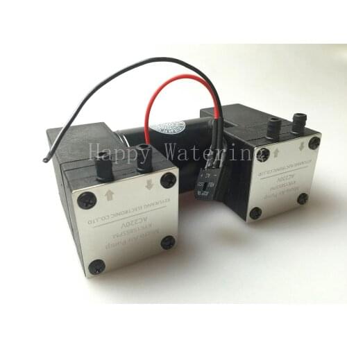 25W Double Head Air Pump 180Kpa 15L/MIN DC12V/24V AC220V Small Vacuum Pump -70Kpa