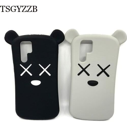 3D Lovely Cartoon Phone Case For Huawei P30 Pro Fundas Soft TPU Silicone Cases Protective Back Cover For Huawei p30 p30pro Coque