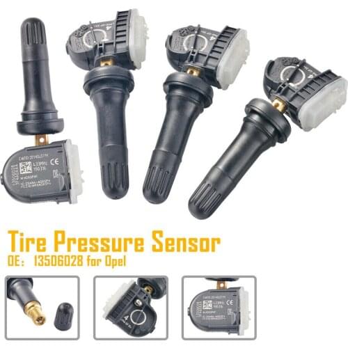 4pcs Tire Pressure Monitor Sensor for Opel Adam Ampera Antara Astra J K Corsa D E Insignia Meriva B Mokka Zafira C 13506028