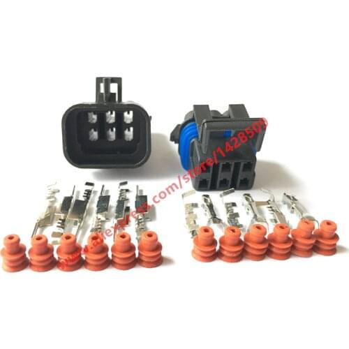 5 Sets 12052848 12124107 Metri-Pack 150 Female Male GT Delphi 6 Pin Waterproof Automotive Connector Auto plug
