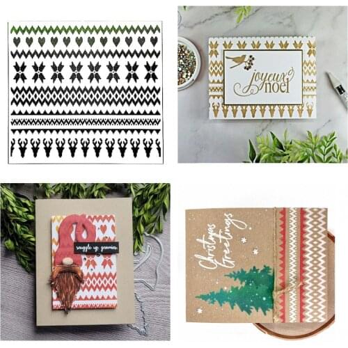 Arctic Winter Stencil for 2021 New Arrive Metal Cutting Diary Decoration Stencil Embossing Template DIY Greeting Card Handmade