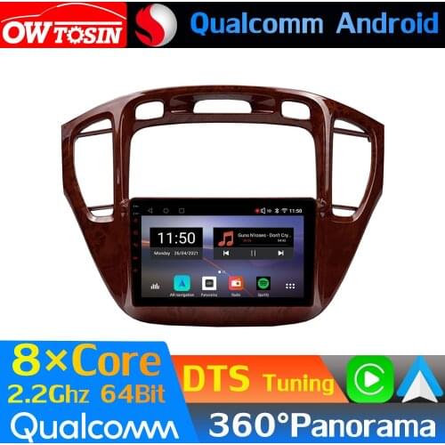 Qualcomm 8Core Android Car Multimedia For Toyota Highlander 1 XU20 Kluger 2001-2007 360 Panoramic Radio GPS CarPlay Head Unit