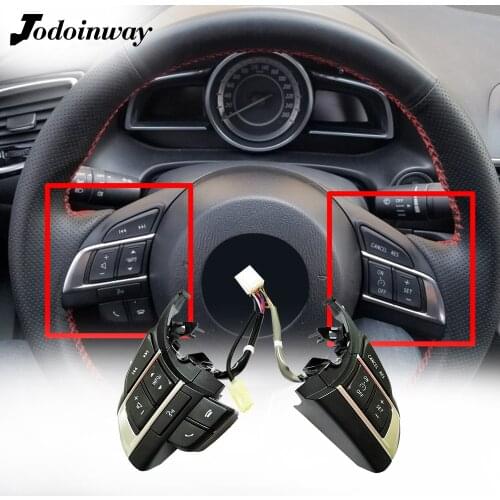 Car Styling Bluetooth Cruise Switch Multimedia Audio Remote Control Button For Mazda 3 Atenza Axela CX5 CX-4 CX-5