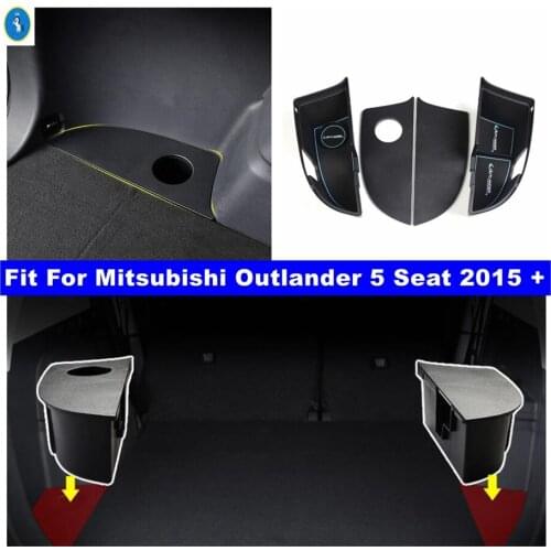 Fire Extinguisher installation Holder Case Cover Trim Plastic Fit For Mitsubishi Outlander 5 Seat 2015 - 2020 Black Interior Kit