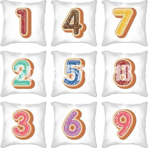 Cushion Cover Decorative Throw Pillows Chair Almofadas Para Sofa Pillow Cover Cojines Animal Alphabet Cushions Home Decor
