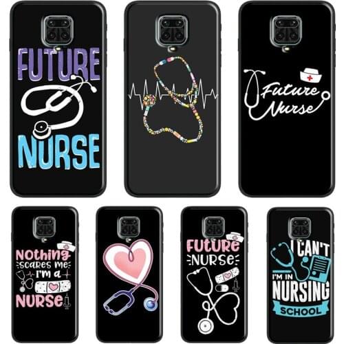 Nurse Stetoscope For Xiaomi Redmi Note 7 8 Pro 8T 9S Note 9 10 Pro Cover For Redmi 9T 9 9A 9C 7A 8A Case