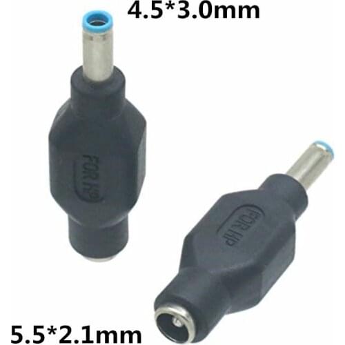 DC Power 4.5x3.0mm Male plug pin HP to 5.5x2.1mm Female Adapter Connector