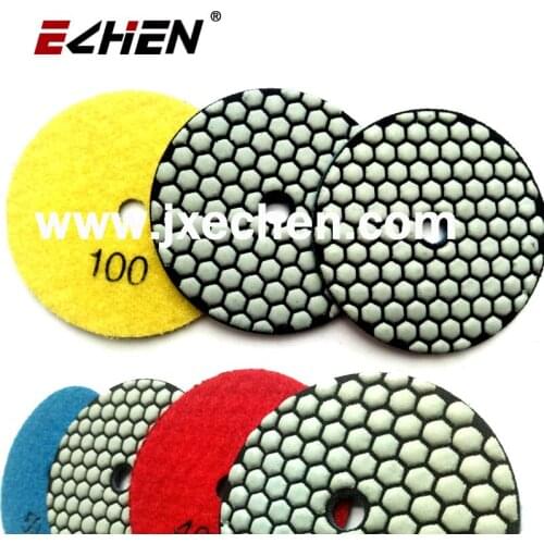 Echen 100mm Dry Polishing Pad 4 Inch Sharp Type Diamond Pads For Granite Marble Sanding Disc Stone