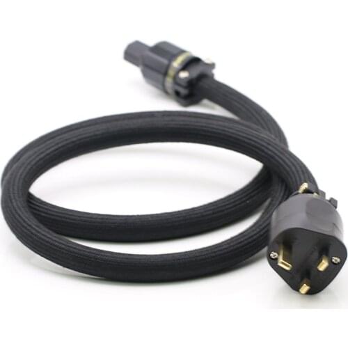 Furutech 3TS20 OOC Pure Copper Fever Power Cord HiFi UK Amplifier CD Player Power Cord 13A Standard Plug Upgrade Line 1.8M 2M