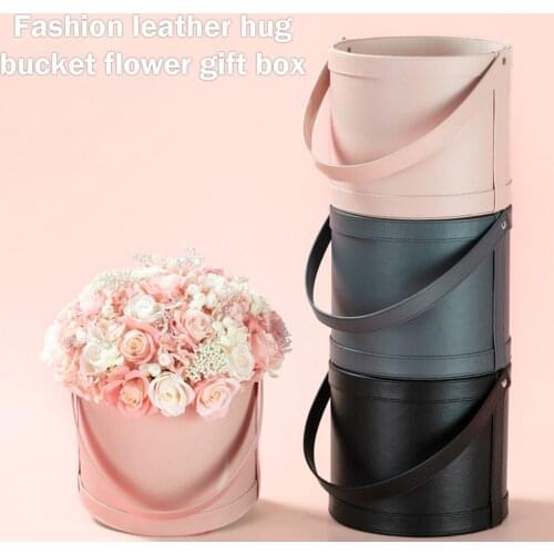 Bouquet Flowers Box Packaging Home Wedding Party Flower Decorative Tools Table Decor Round Gifts Boxes