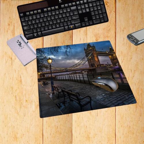 Mairuige UK Britain England London City Mouse Pad Keyboard Non-slip Gaming Mousepad Small Size Mats 22X18/25X20/25X29