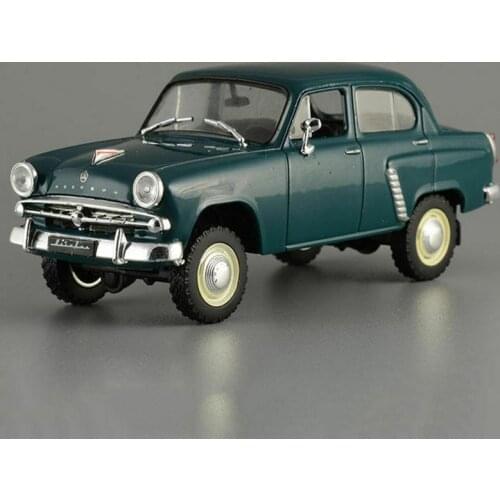 Diecast 1:43 Scale Moskvich 410 Russian Alloy Simulation Vintage Car Model Collection Decoration Gifts Kids Toys Boys