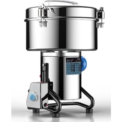 4500g Commercial Electric Stainless Steel Sugar Grain Grinder Mill Spice Herb Cereal Mill Grinder Flour Mill Pulverizer