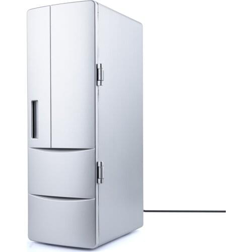 Usb Mini Fridge Refrigerator Usb Desktop Fridge Beverage Drink Cooler And Warmer Fridge Mini Car Refrigerator#db4