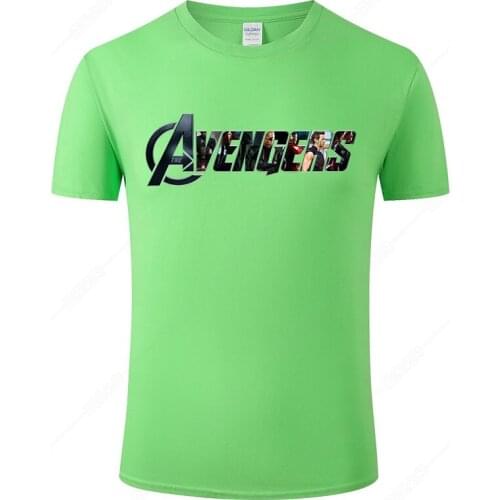 Funny T-shirt Marvel The Avengers T Shirt Men 2021 Summer Short Sleeve Cotton Novelty Tops Tee Camisetas Hombre Clothing J93