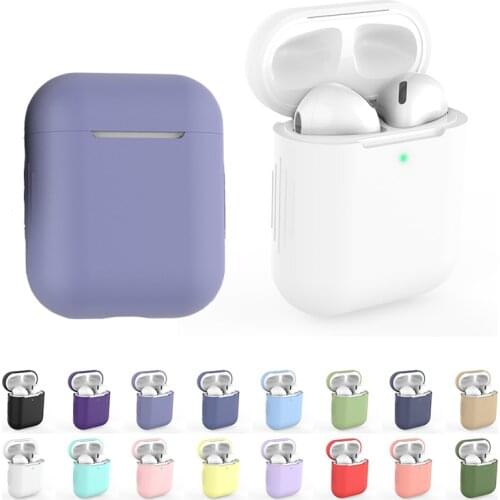 Soft Silicone Cases For Apple Airpods 1/2 Protective Wireless Earphone Cover Cute Ultra-thin For Apple Air Pods Charging Box Bag