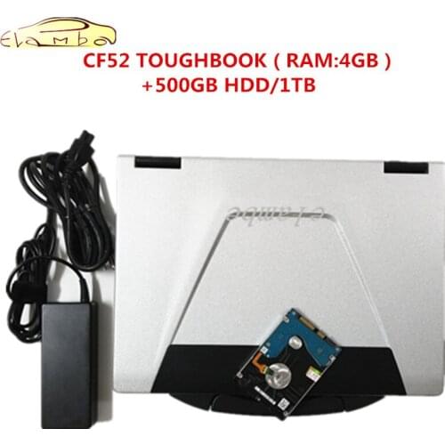 Toughbook CF52 4GB Laptop with 500GB/1TB HDD Window7 auto diagnostic computer toughbook cf52 diagnostic alldata/ c5/ c4/ icom