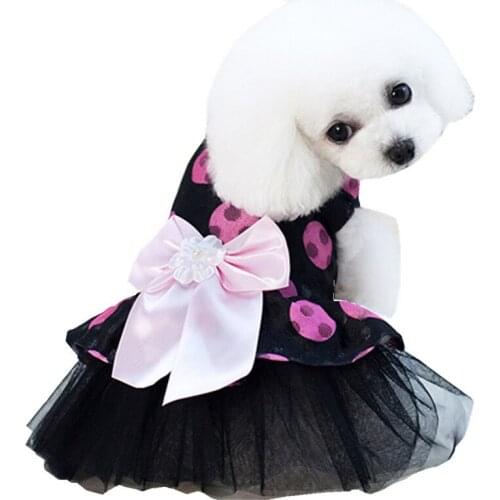 New Style Dog Dress Pet Cat Clothes for Small Dog Wedding Dress Summer Spring Fashion Skirt Puppy Clothing Pet Clothes XS-XL