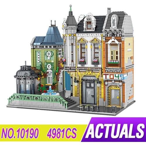 New Modular Building 10190 Toys Store Afol Square Compatible City 4981pcs Blocks Bricks Educational Toy Christmas Gifts