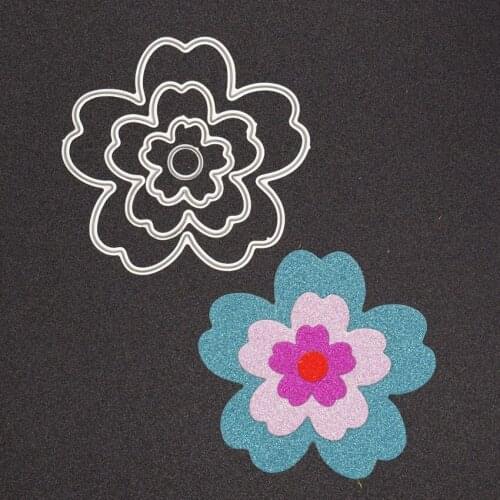 New Flowers Metal Cutting Dies Set Frame Dies for Scrapbooking Album Card Making Paper Embossing Die Cut