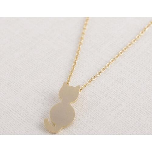 Daisies Pendant Necklacecute simple cute sweet Jewelry tiny cat necklace Kitten gift wedding For Girl Women (10pcs/lot)