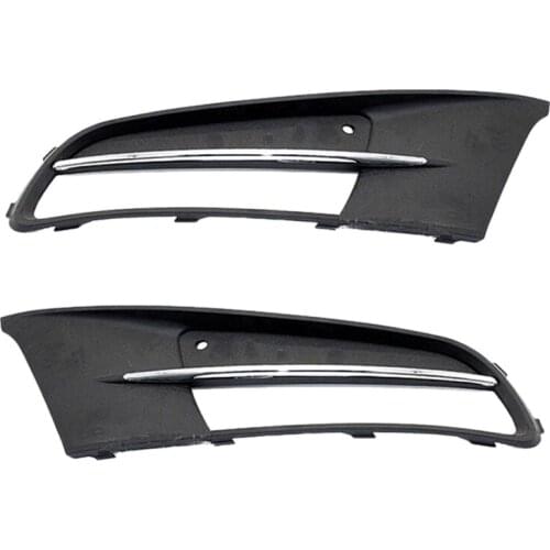 Front Left Right Bumper Fog Light Lamp Cover Chrome Grill for Sharan 12-19 7N0853665 7N0853666 7N0 853 665B 7N0 853 666B