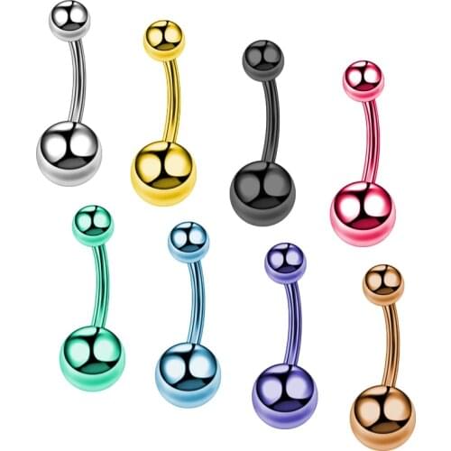 1Pc Surgical Stainless Steel Fashion Womens Belly Button Rings Navel Piercing For Women Girl Belly Barbell Earring Body Jewelry