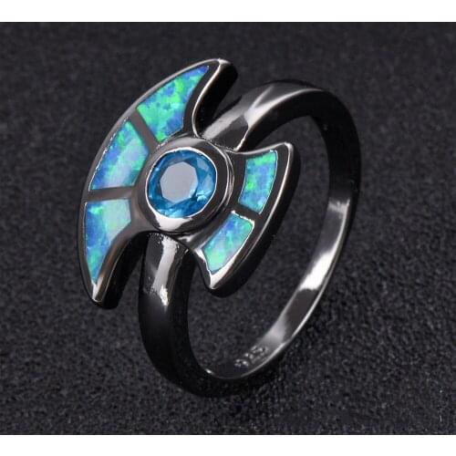 Supply wish EBay Ring Ring Copper Black Silver Plated Charm Fashion Jewelry