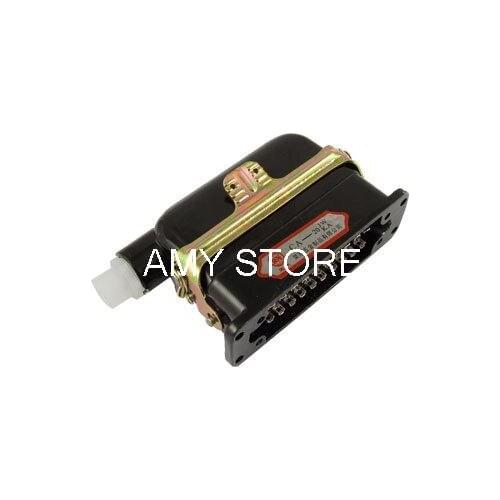 Rectangular 20 Pin Contacts Metal Connector Block Black CA-20JW1/KA