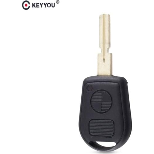 KEYYOU Remote 2 Buttton Key Case Cover For BMW E31 E32 E34 E36 E38 E39 E46 Z3 Replacement Car Key Shell