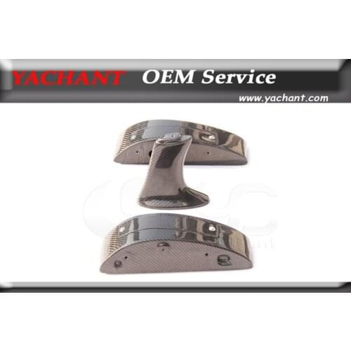 Car-Styling Carbon Fiber Higher Legs For OE Spoiler 3PCS Fit For 2008-2014 R35 GTR CBA DBA OEM Spoiler H Style Higher Legs