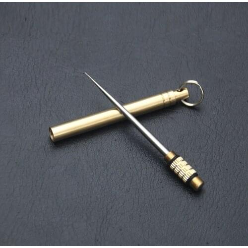 Titanium Toothpick Self Defense Weapon Survival Tool Keychain EDC Picnic Gadget For Man Woman Outdoor Camp Equipment