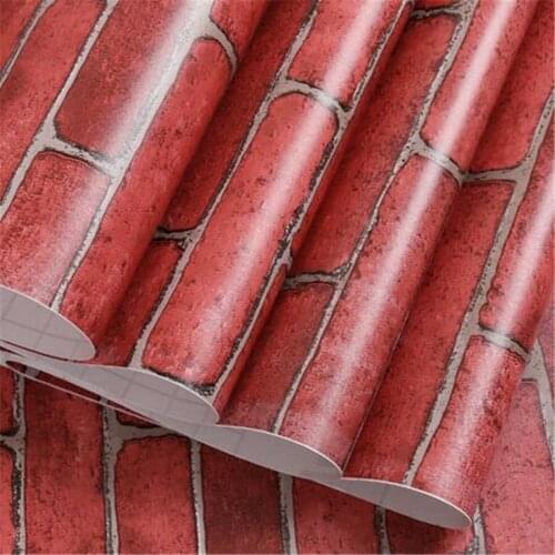 Beibehang Waterproof PVC self-adhesive wallpaper living room solid color dormitory bedroom thickening furniture renovation wall