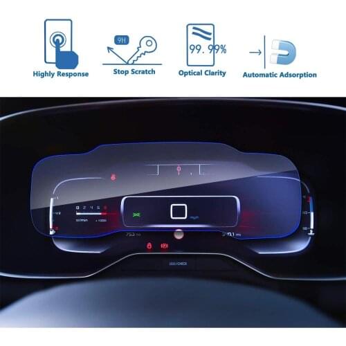 LFOTPP For C5 aircross 12.3 Inch 2019 2020 Car LCD Instrument Display Tempered Glass Screen Protector Auto Interior Stickers