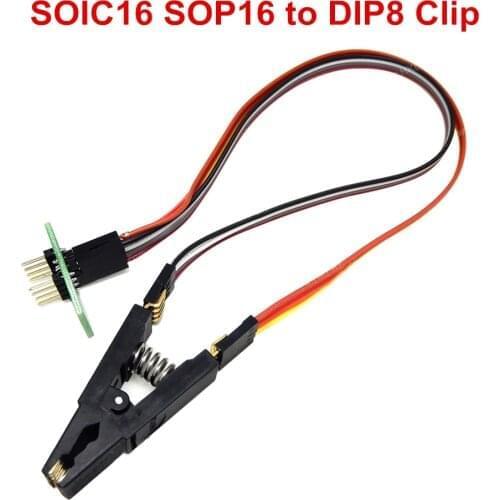 SOIC16 SOP16 SOIC8 SOP8 To DIP8 CLIP for RT809H RT809F TL866II Plus Programmer Testing Clip