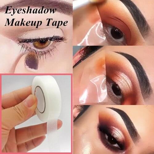 1 Roll Eyeshadow Tape Lash Tape Professional Eyelash Extension Supplies Breathable Double Eyelid Makeup Stickers Tools 8m*1.2cm