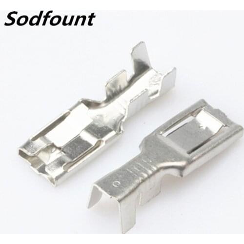 100pcs H62 brass tinned 7.8mm automotive terminal Automotive connector female terminal DJY7025-2