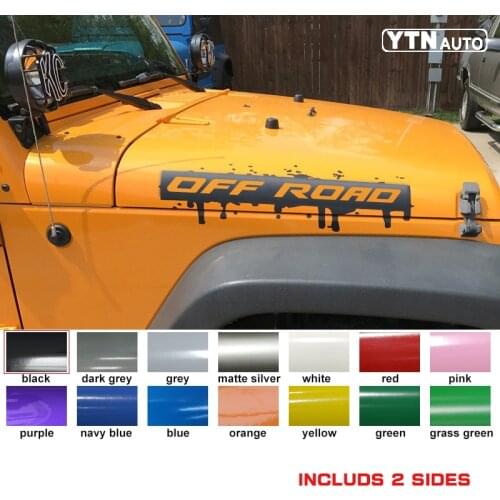 2Pcs Car Sticker Dripping Side Hood Side Body Stripe Off Road Mud Graphic Vinyl Cool Car Decals Custom Fit For Jeep All Car