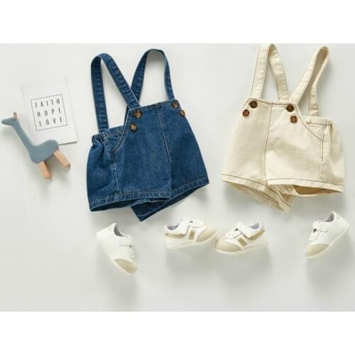 2020 Newborn Infant Baby Boy Girl Romper Summer Jeans Shorts Romper Jumpsuit Casual Sleeveless Backless Solid Outfits Clothes