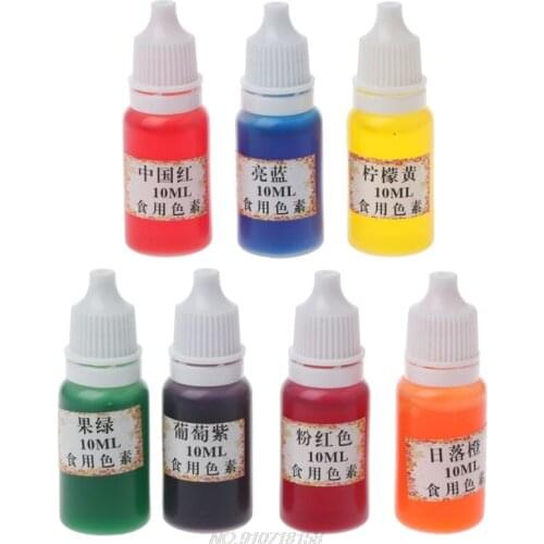 7 Colors Dye Colorant Set Slime Jewelry Making Skin Safe Liquid Resin Pigments N17 20 Dropshipping