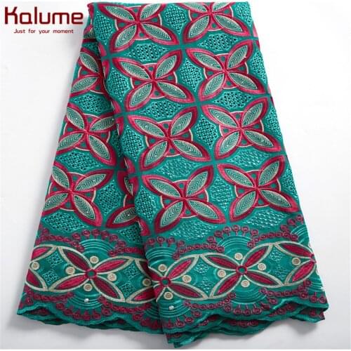 Kalume African Swiss Lace Fabric 2021 Swiss Voile Nigerian Cotton Lace Fabric Design Lace Fabric For Sew Dress Diy Dress H2480