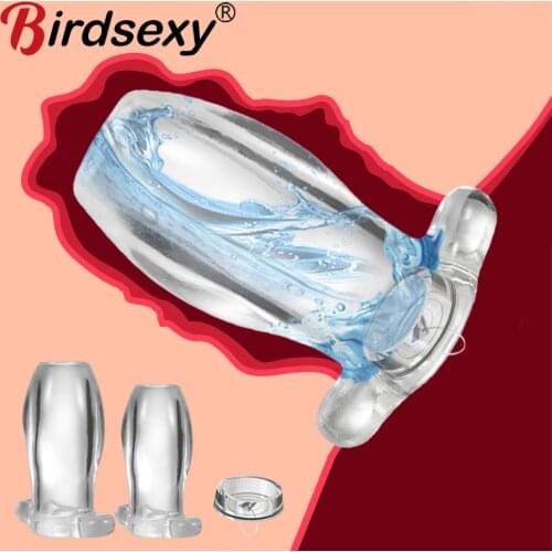 Anal Plug Anal Dilator Soft Speculum Enema Hollow Butt Plug Masturbation Prostata Massager Sex Toys For Woman Men Adult Sex Shop