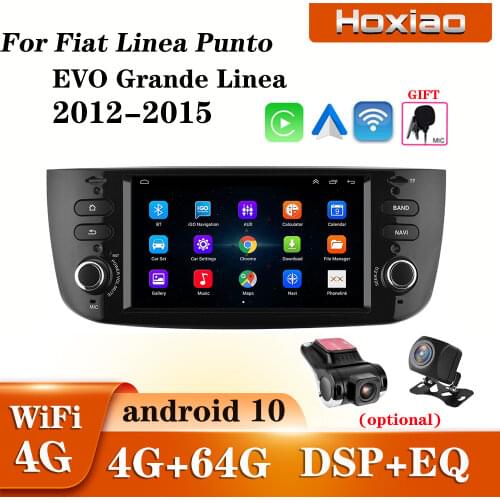Car Android 8.1 Auto Radio Stereo GPS Navigation Multimedia Player For Fiat Linea Punto EVO Grande Linea 2012 2013 2014 2015