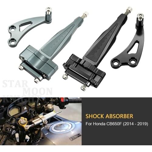 For Honda CB650F 2014 - 2019 CNC Steering Damper Stabilizer Bracket Mounting Holder Set Aluminum Motorcycle Parts Accessories