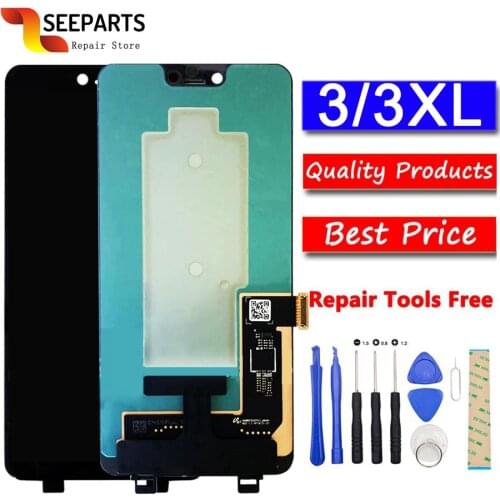 For 6.3" Google Pixel 3XL LCD Display Touch Screen Digitizer Assembly For Google Pixel 3XL LCD Pixel 3xl Pixel 3 LCD Replacement