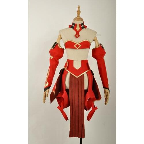 Fate Apocrypha Cosplay FA Red Saber Mordred Cosplay Costume Red Sex Full Sets Halloween Carnival Costume