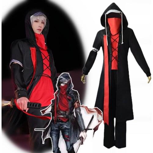 Anime Arknights Avenger Red Knife RHODES ISLAND Game Suit Battle Uniform Cosplay Costume Halloween Unisex Free Shipping 2020 New