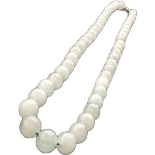 Beautiful Chinese Natural Handcraft White Jade Necklaces