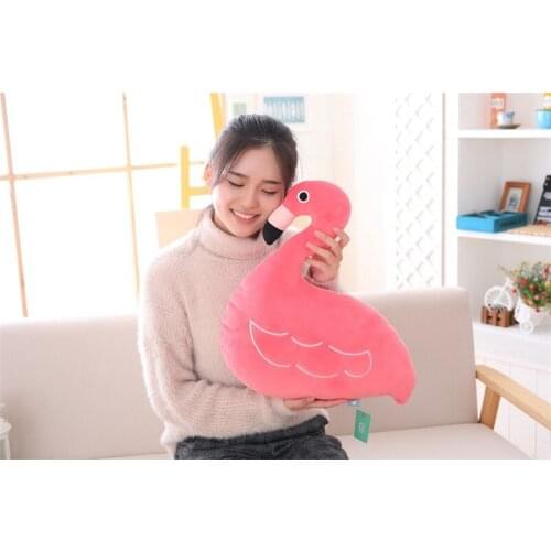 Soft plush Flamingos toy lovely red bird pillow doll gift about 40x40cm 2480